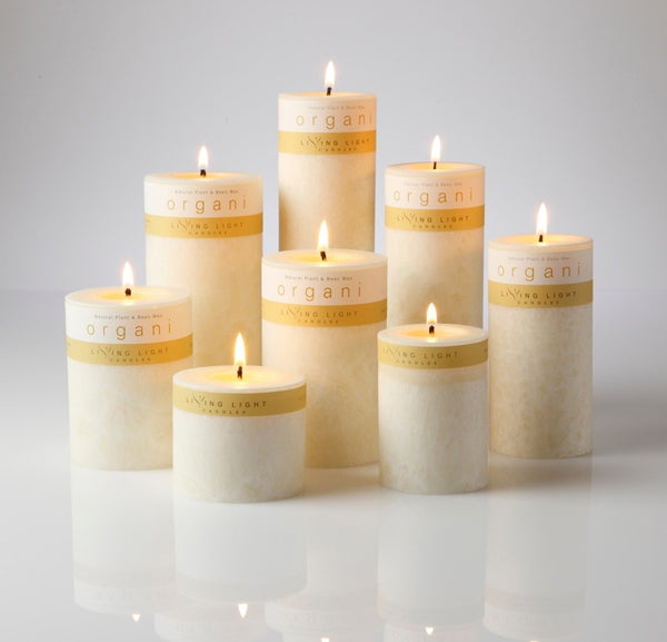 Fragrance Free Pillar Candles Living Light Candles