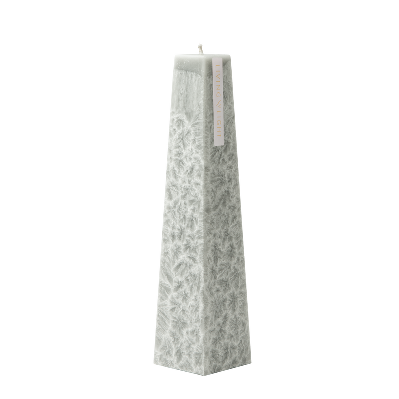 Grey coloured soy wax mini icicle candle