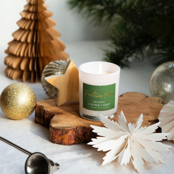 Christmas Soy Candles | Festive Pine Mini Soy Wax Candle