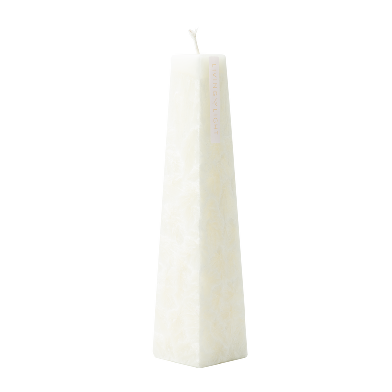 White coloured soy wax mini icicle candle