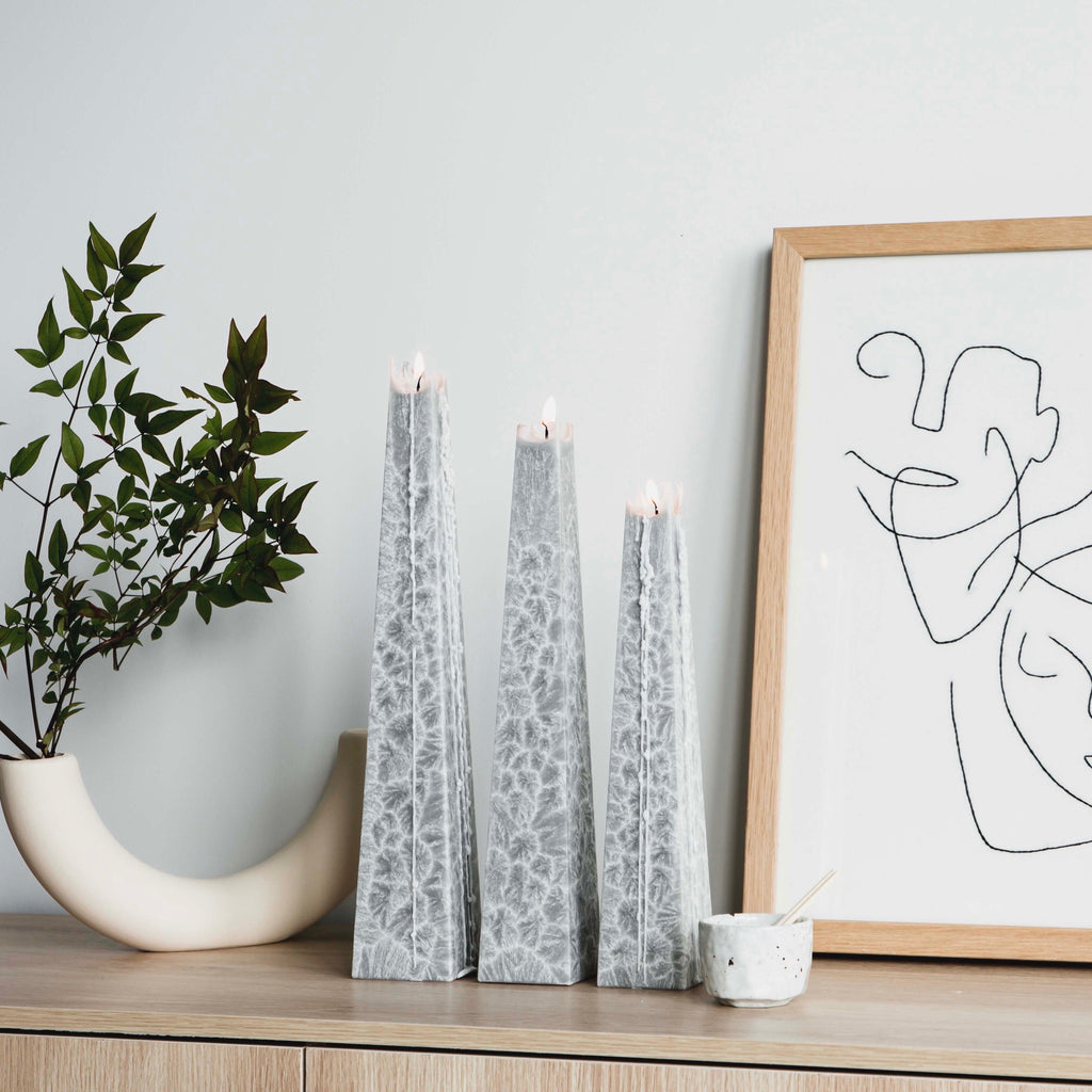 Black Iris Handmade Icicle Candle NZ Living Light Living Light Candles