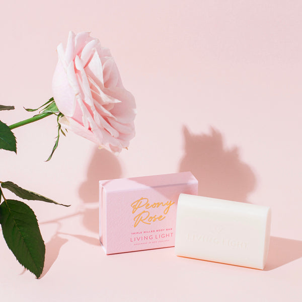 Pink Peony Rose scented body bar soap