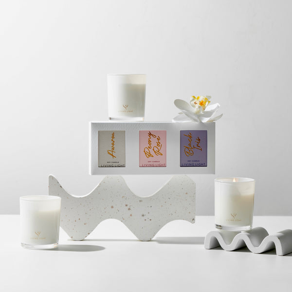 Triple Mini Soy Candle Gift Set