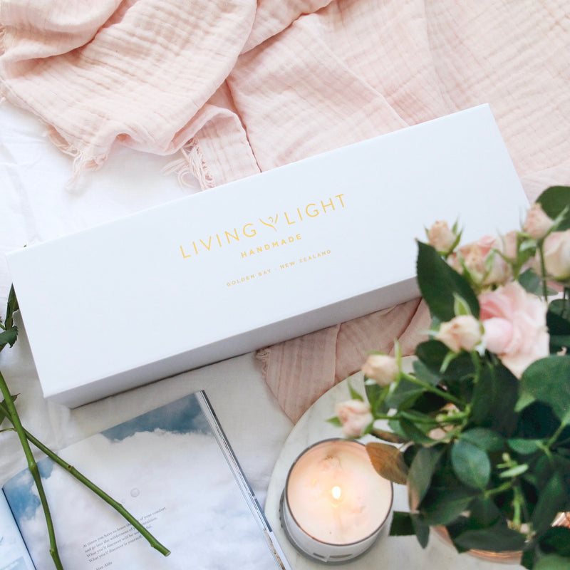 White Lily Large Icicle Candle in our Premium White Gift Box