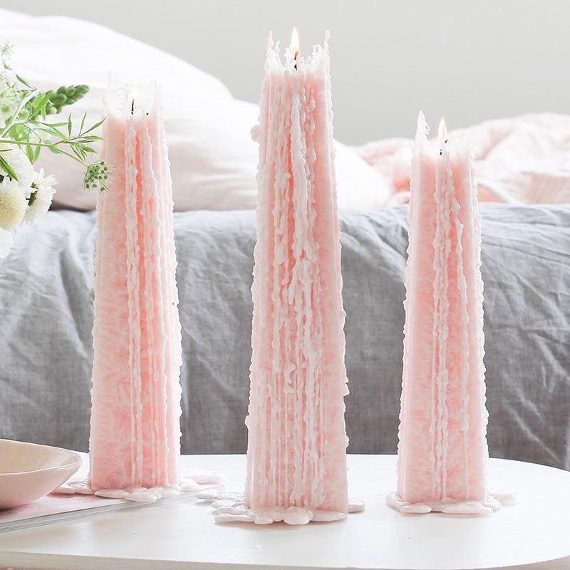 Pink Icicle Candles | Living Light 