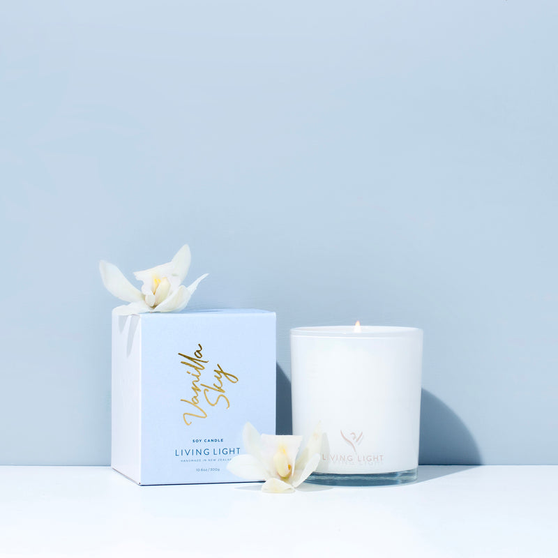 Vanilla Sky Soy Candle - Living Light