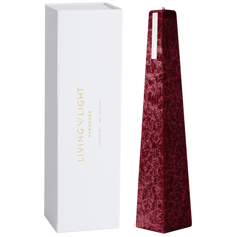 Pinot Noir Large Icicle Candle in our Premium White Gift Box