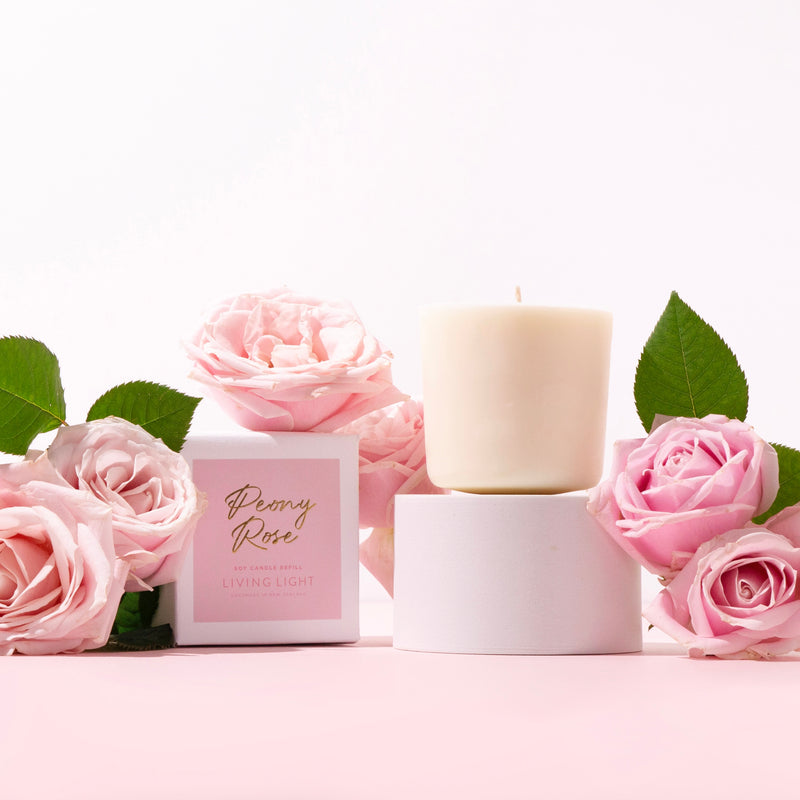 Peony Rose Soy Candle Refill - Large