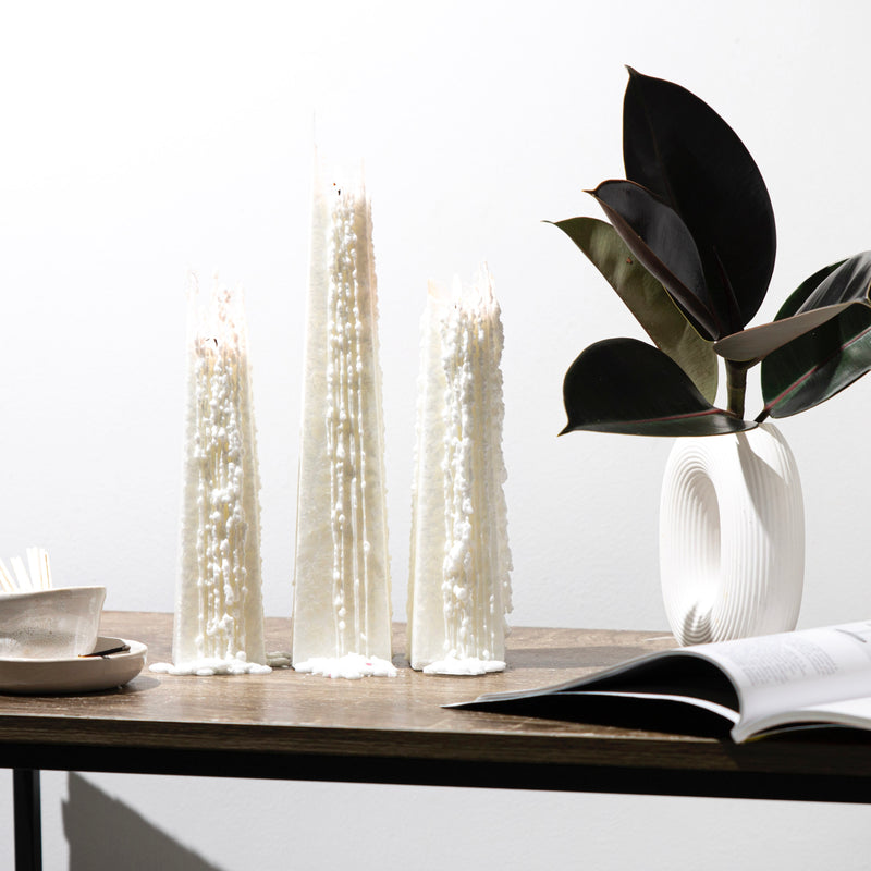 Pinot Blanc Icicle Candles | Living Light