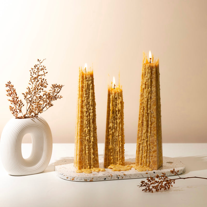 gold decorative candles | Living Light