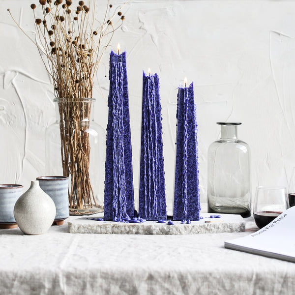 handmade icicle candles | Living Light