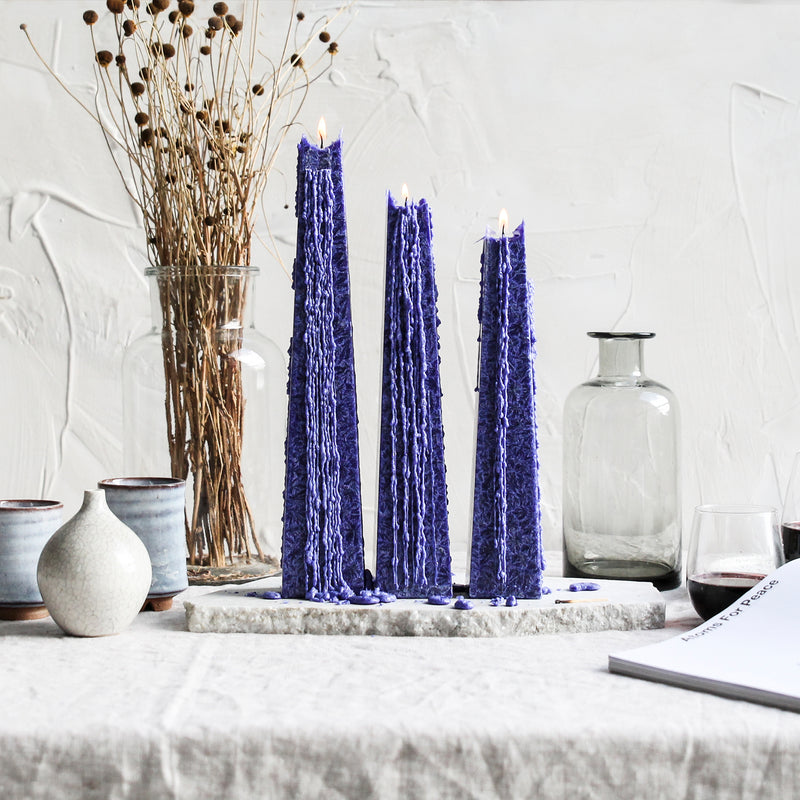 handmade icicle candles | Living Light