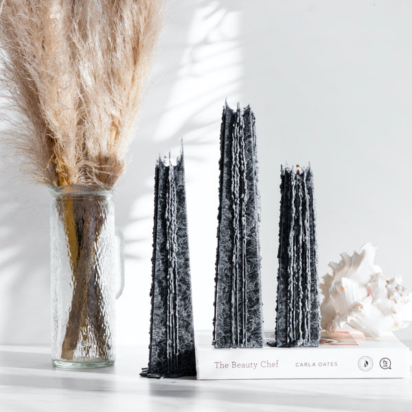 Black Candles | Icicle Candles | Living Light