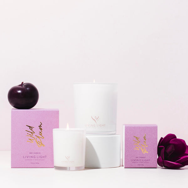 Living Light Soy Candle | Wild Plum