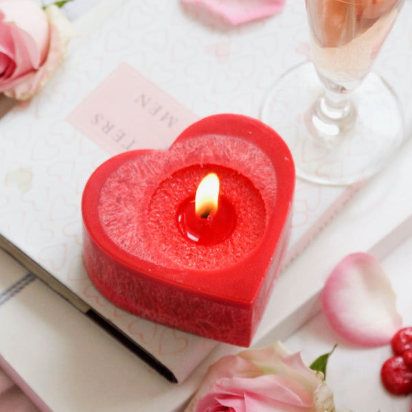 Pohutukawa Heart (Red) Candle - OUTLET