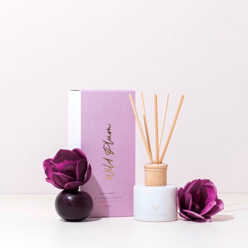 Living Light Reed Diffusers | Wild Plum