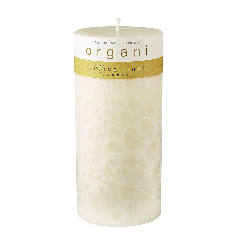 Fragrance Free Organi Large Pillar Candle - OUTLET
