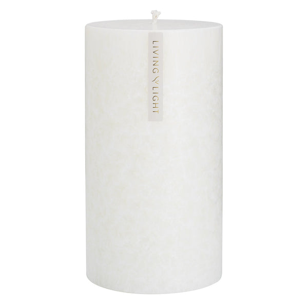 Pinot Blanc Pillar Candle (White) Large 100mm - OUTLET