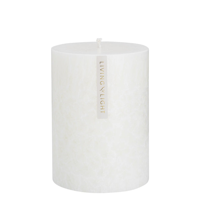 Pinot Blanc Pillar Candle (White) Medium 100mm - OUTLET