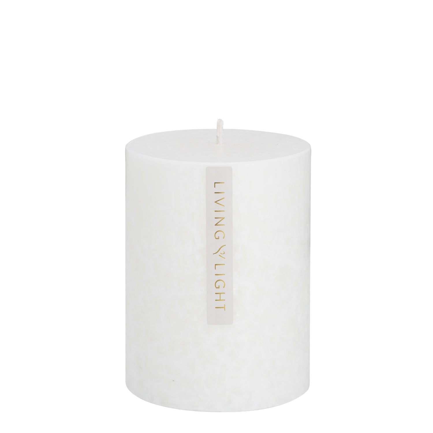 Pinot Blanc Medium White Pillar Candle Living Light Living Light