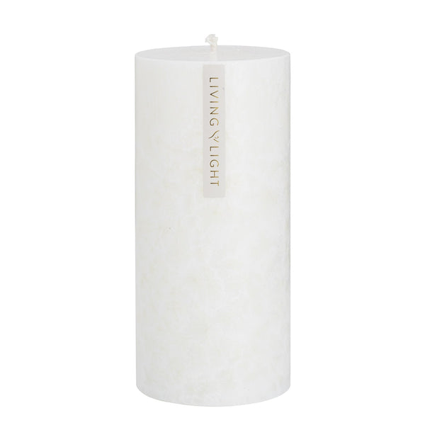 Pinot Blanc Pillar Candle (White) Large - OUTLET