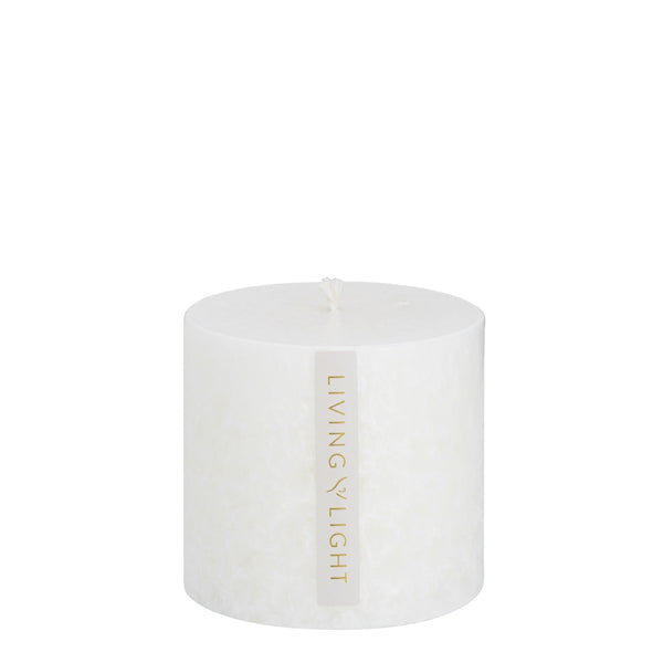 Pinot Blanc Pillar Candle (White) Small - OUTLET