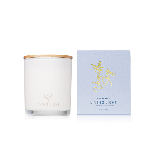 vanilla scented soy candle | Living Light