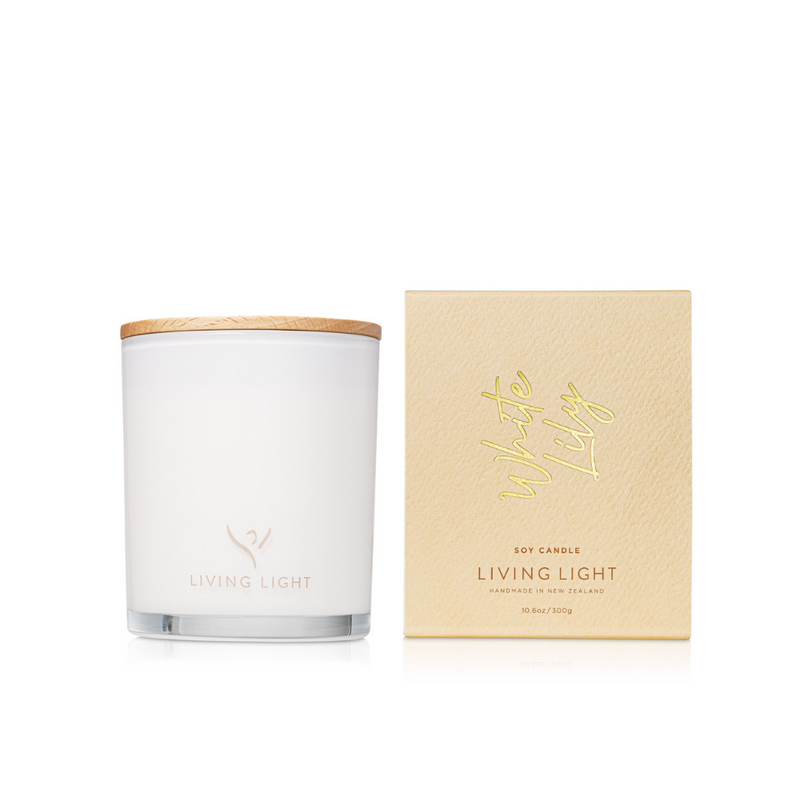 White Lily Soy Candle Large